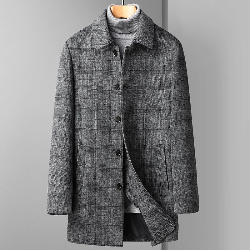 Warm Winter Wool Trench Coat - VibreMode