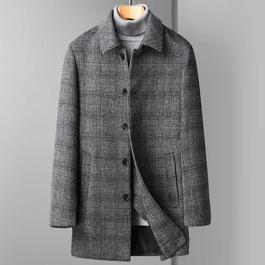 Warm Winter Wool Trench Coat - VibreMode