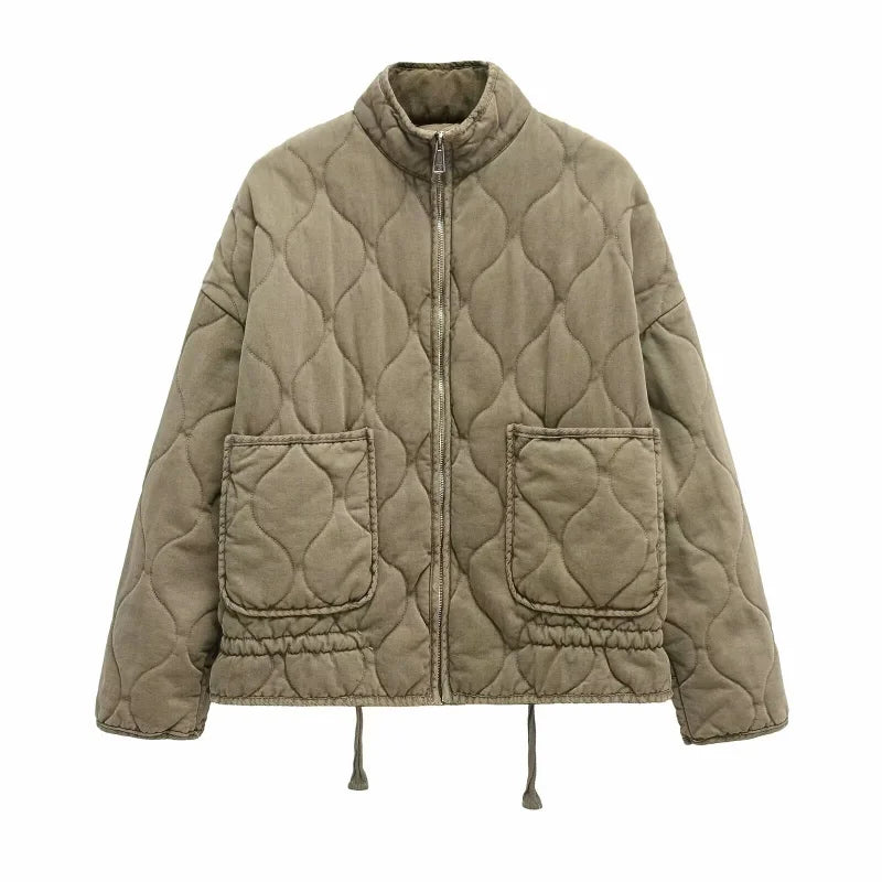 Fashionable Utility Jacket with Pockets