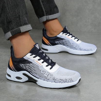 Comfortable Supportive Athletic Shoes Air Cushion Mesh Sneakers - VibreMode