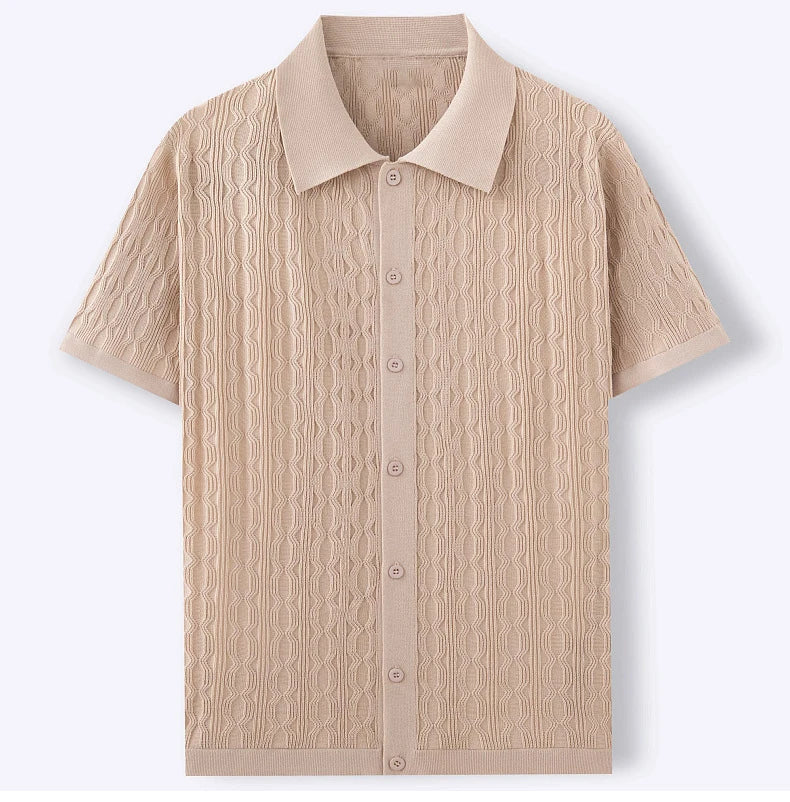Men's Knit Polo T-Shirt