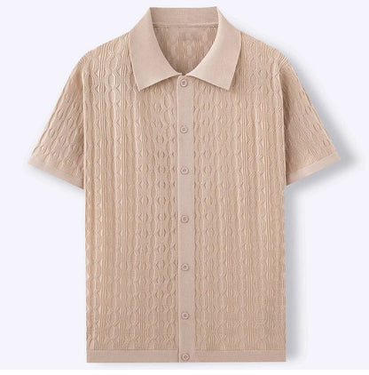 Men's Knit Polo T-Shirt