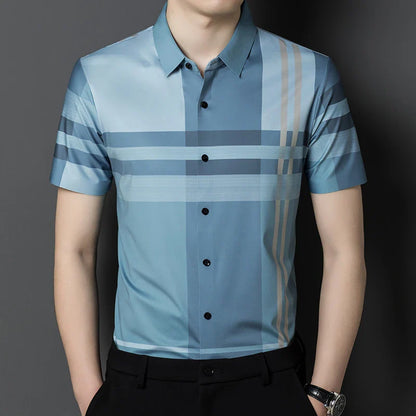 Classic Striped Short Sleeve Shirt