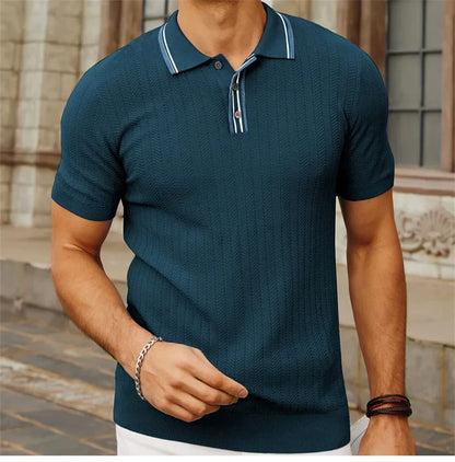 Classic Casual Button Polo Shirt