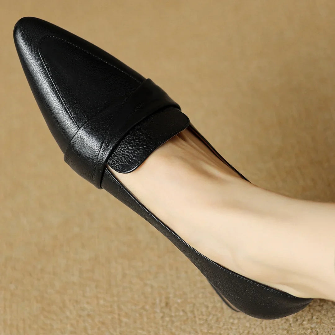 Authentic Black Leather High Heels