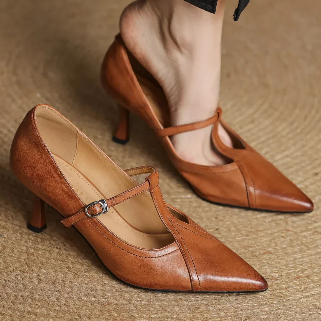 Women's Leather Pumps - VibreMode