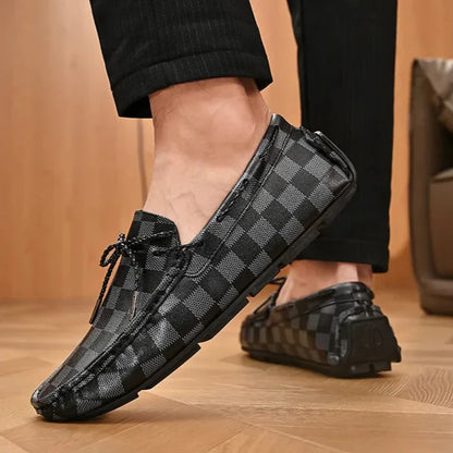 Classic Real Leather Slip On Shoes