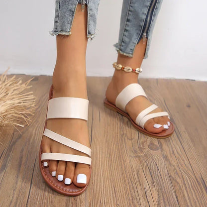 Comfortable Purple Women's Flat Sandals