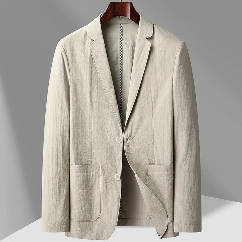 Mens Linen Blazer Marino Meadow