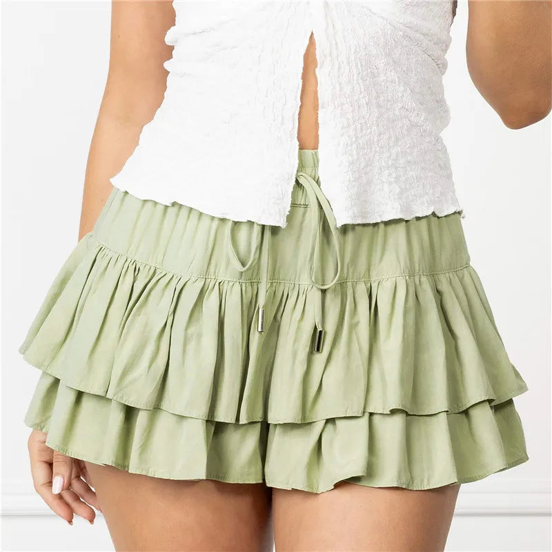 Women's Mini Ruffle Skirt