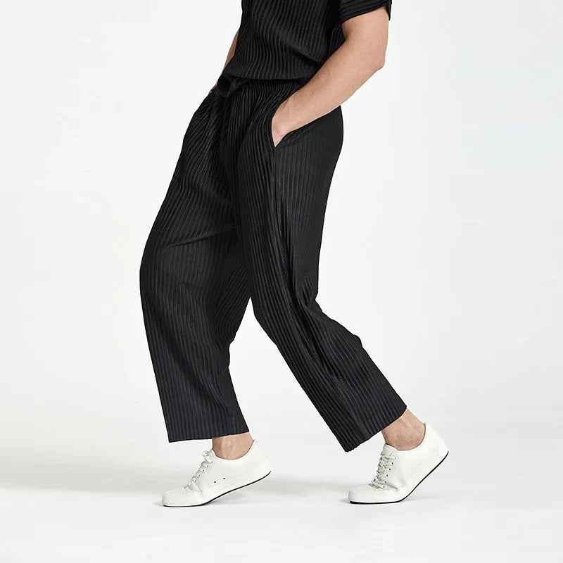 Toscano Men's Pleated Linen Summer Pants