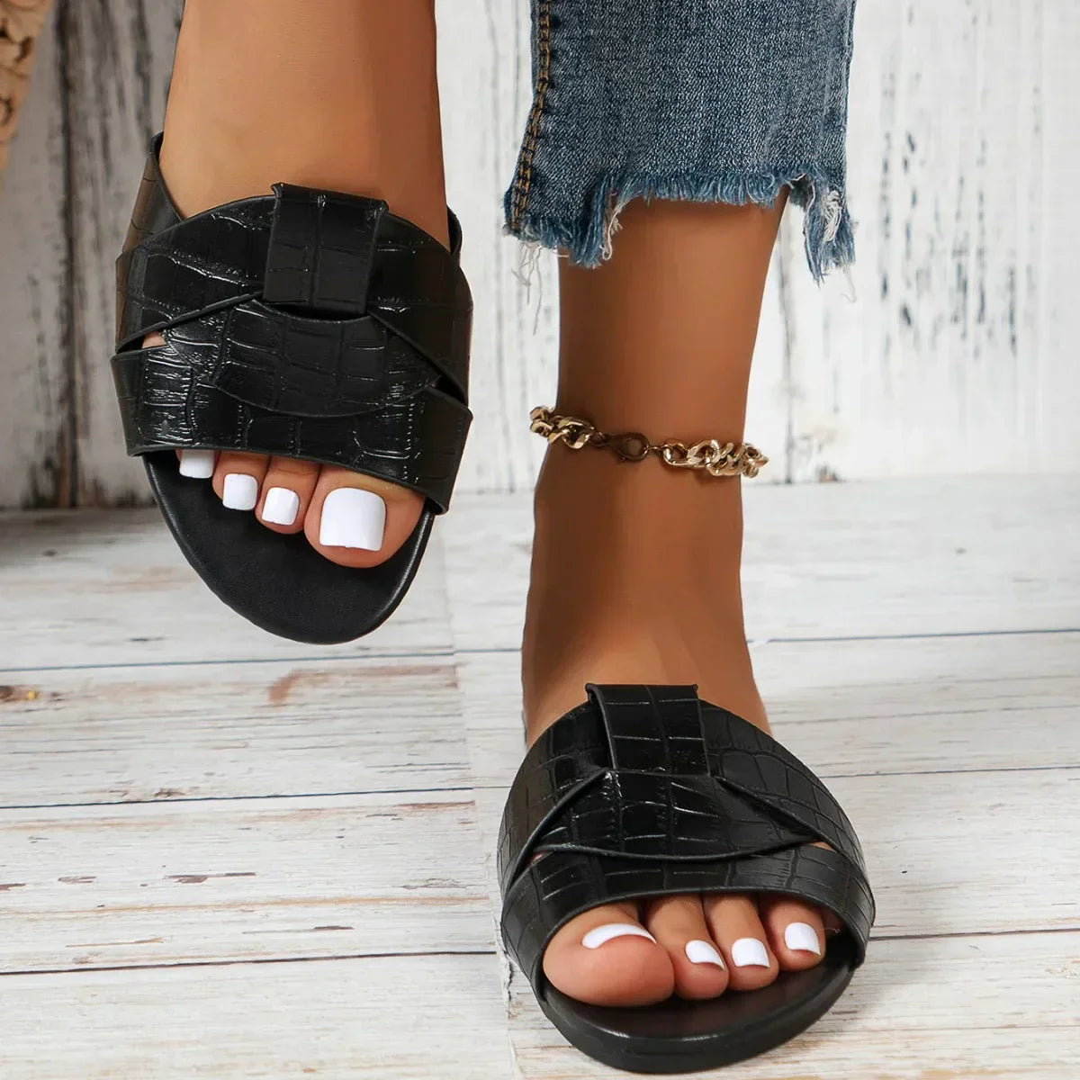 Comfortable Womens Slide Sandals