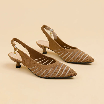Alba Linea Kitten Heel Sandals - Jack Hafford