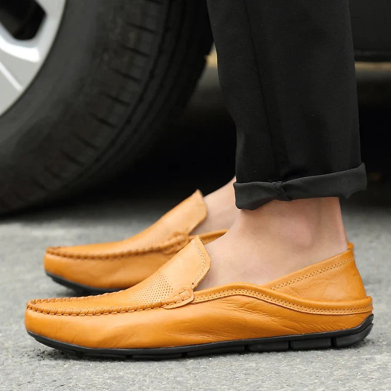 Comfortable Mens Leather Slip On Shoes