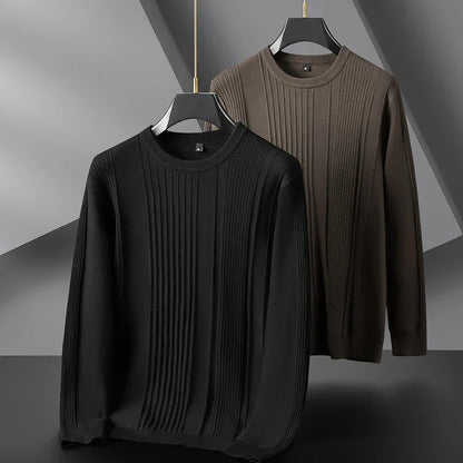 Thick Cable Knit Crew Sweater