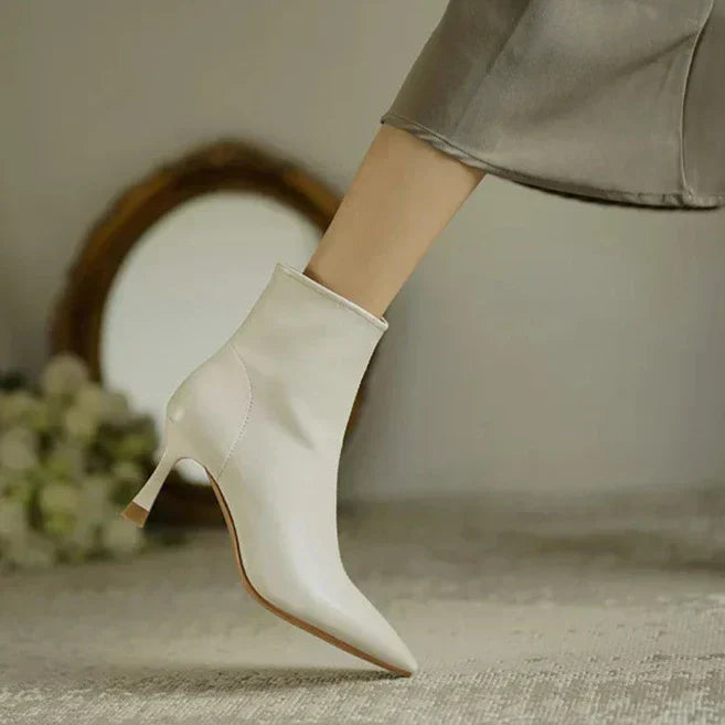 Women's Pointed Toe Ankle Boots Heel