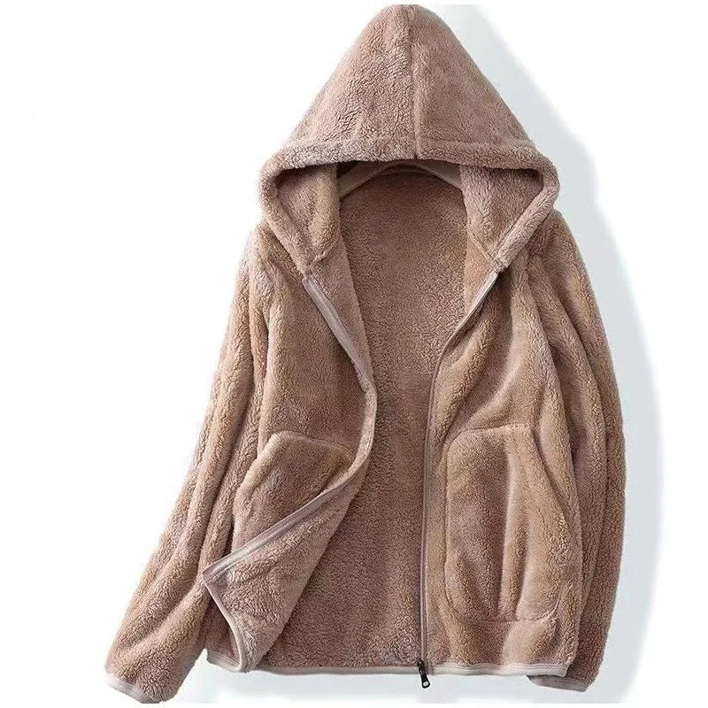 Women's Relaxed Fit Zip-Up Hoodie Cozy Comfort - VibreMode