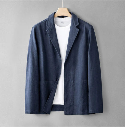 Men's Formal Linen Blazer - VibreMode
