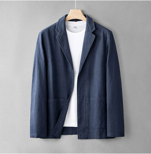 Aldric Men's Formal Linen Blazer - VibreMode