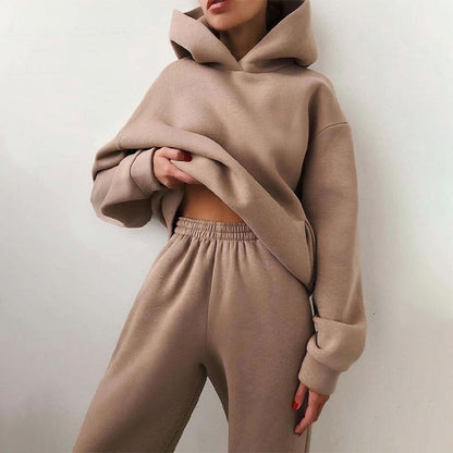 Women's Relaxed Fit Hoodie Jogger Set