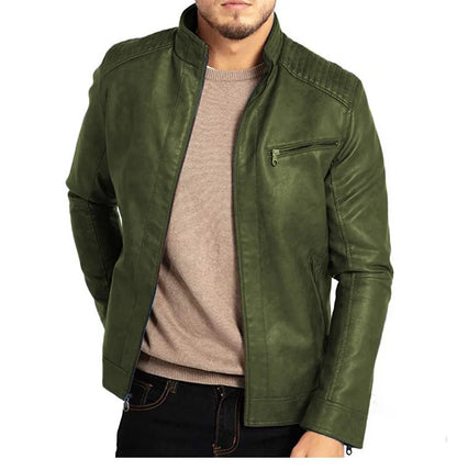 Ferrano Men's Leather Biker Jacket