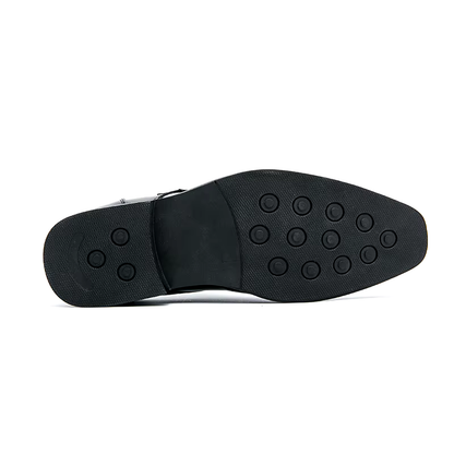 Men's Single Strap Buckle Dress Shoes
