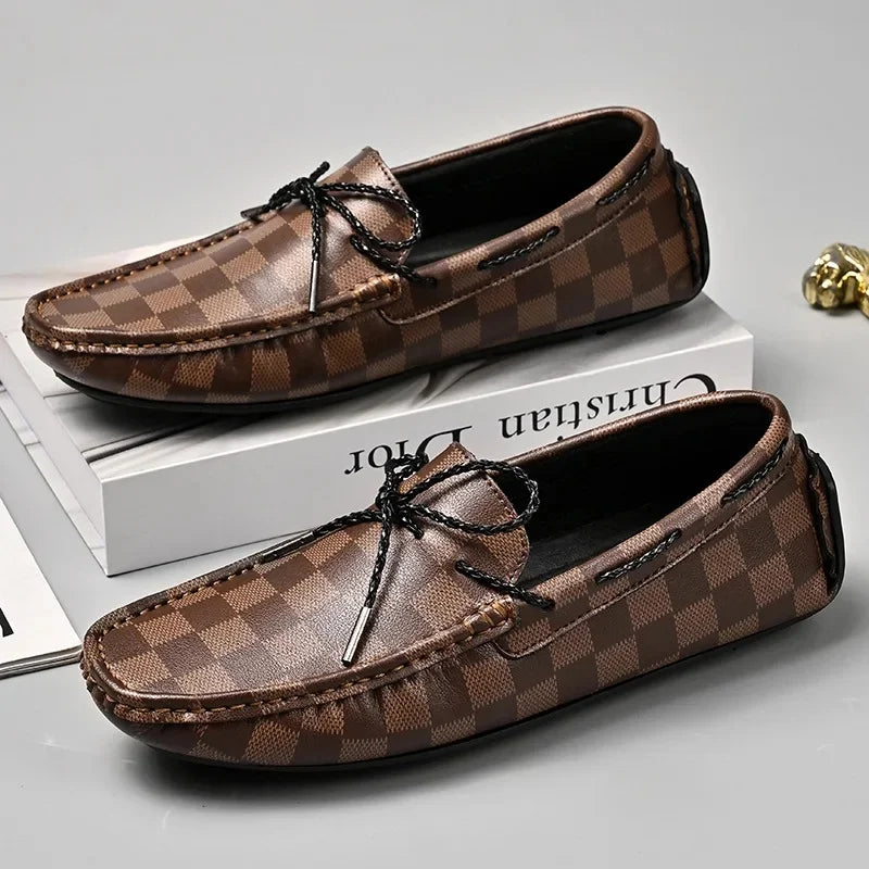 Classic Real Leather Slip On Shoes