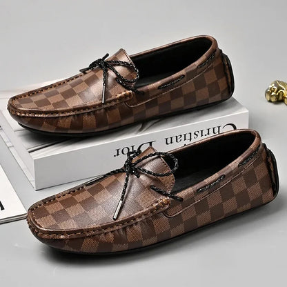 Classic Real Leather Slip On Shoes