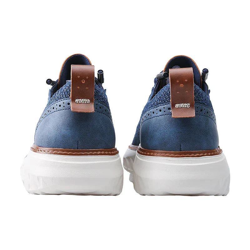 Men's Lace-Up Sneakers Panel Detail