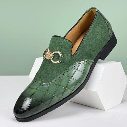 Real Leather Slip On Shoes - VibreMode