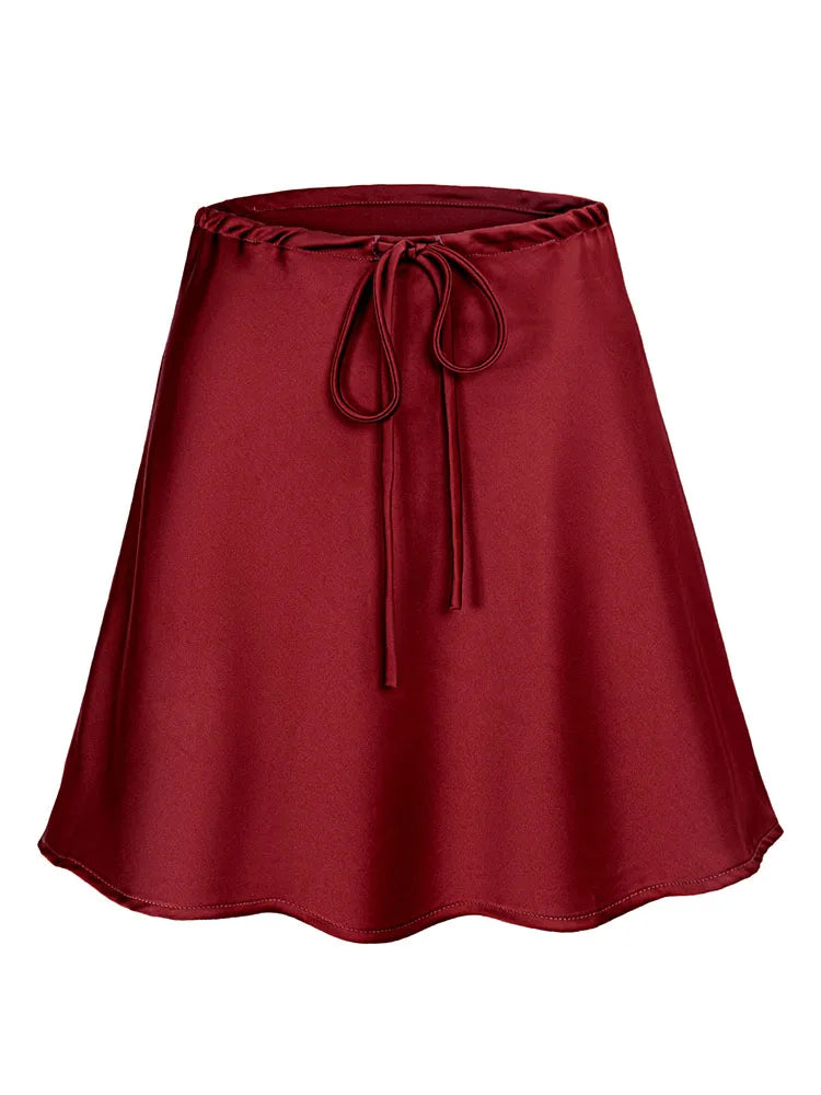 Women's Satin Mini Skirt