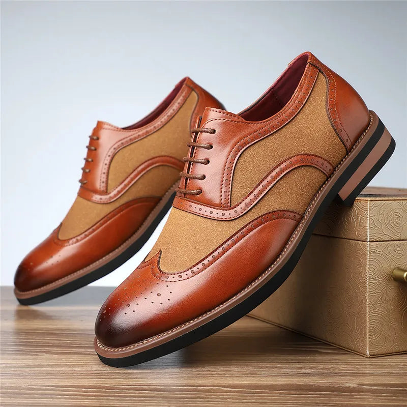 Authentic Leather Oxford Shoes - VibreMode