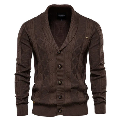 Men's Buttoned Cardigan Sweater