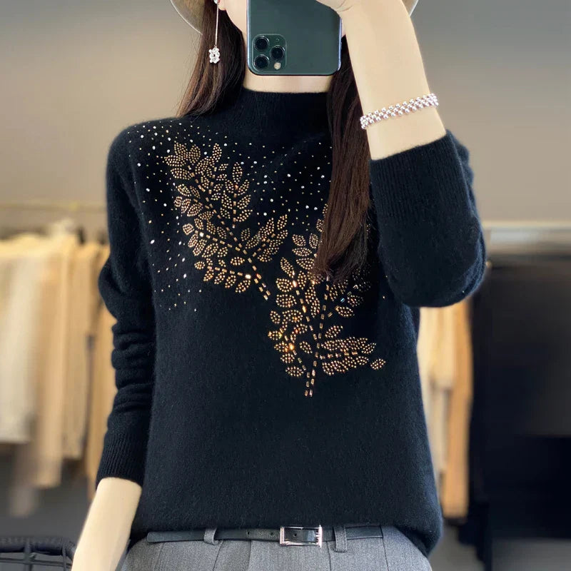 Decorative Knit Sweater