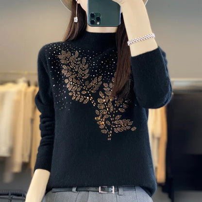 Decorative Knit Sweater