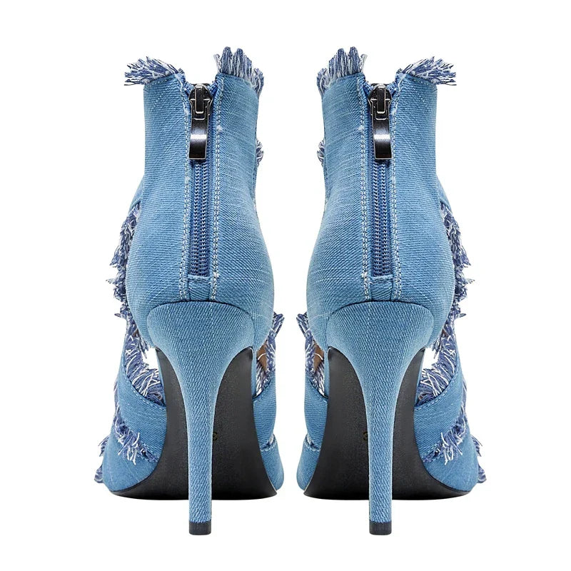 Blue Jean High Heels