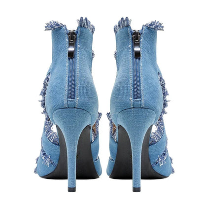 Blue Jean High Heels