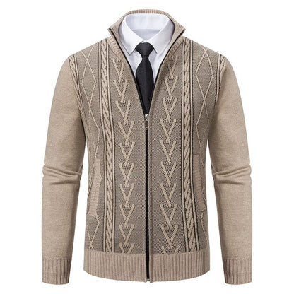 Classic Crew Neck Cable Sweater