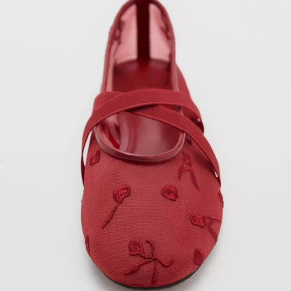 Women's Floral Ballet Flats