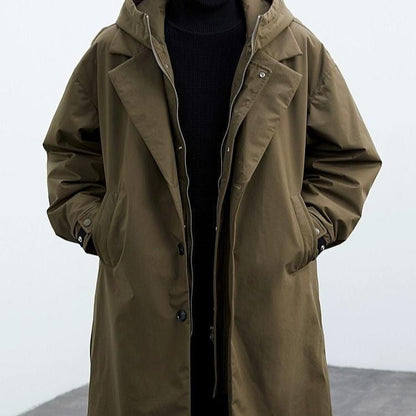 Waterproof Men's Parka Hooded Jacket Coat