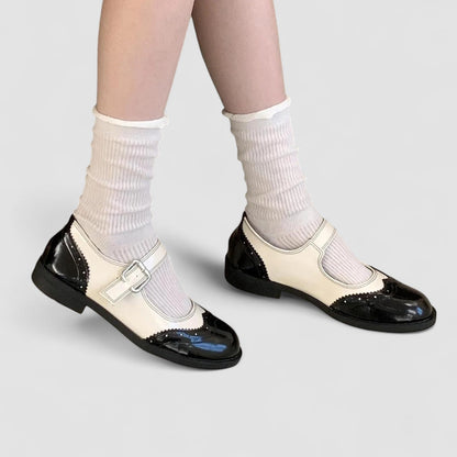 Women's Mary Jane Shoes Closed Toe Buckle