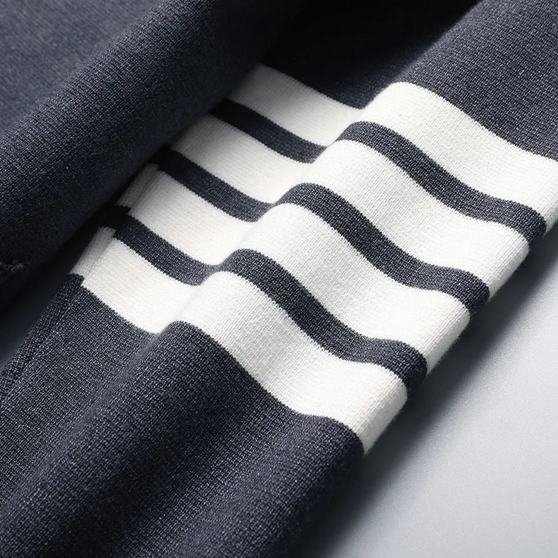 Classic Striped Knit Cardigan