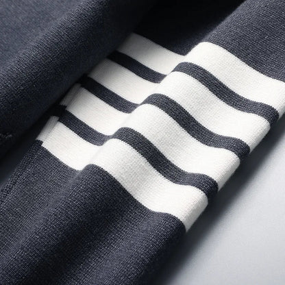 Classic Striped Knit Cardigan