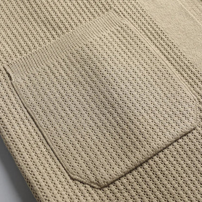 Men's Textured Cardigan Sweater