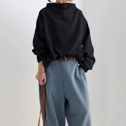 Elegant Ladies Crew Neck Long Top