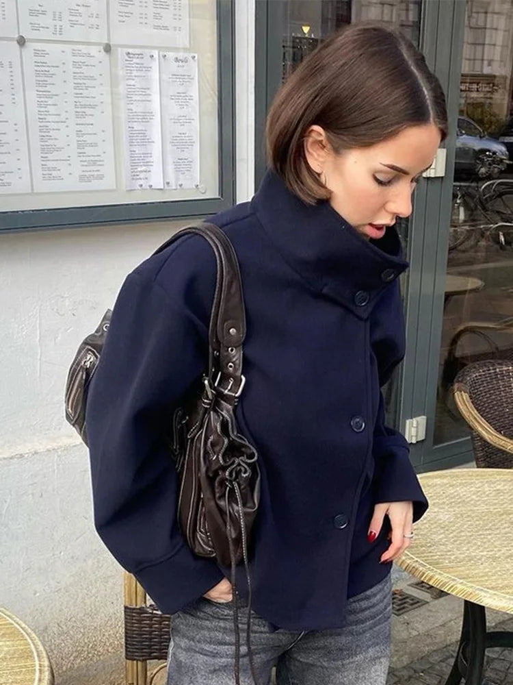 Womens Wool Blend Jacket