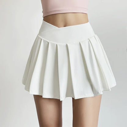 Flirty Gathered Mini Skort