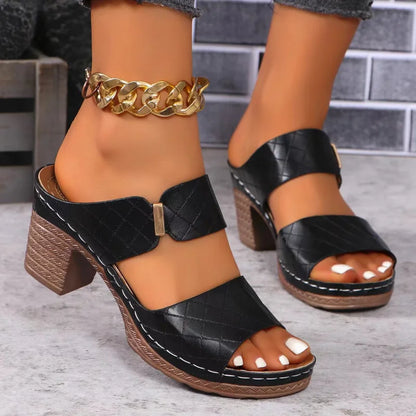 Comfortable Women's Contour Sandals with Heel Support