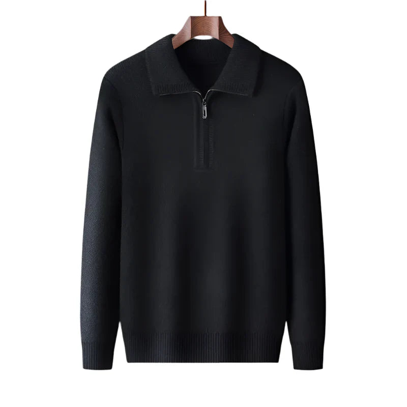Cashmere Quarter Zip Sweater