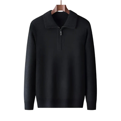Cashmere Quarter Zip Sweater